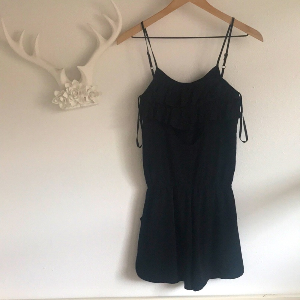 Black romper xs, onsie shorts